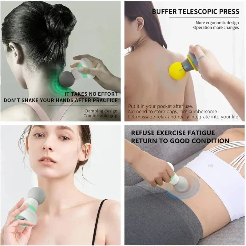 Revolutionary Mini Portable Massage Gun - Deep Tissue Percussion Massager for Ultimate Muscle Relief Anytime, Anywhere - NitorNova
