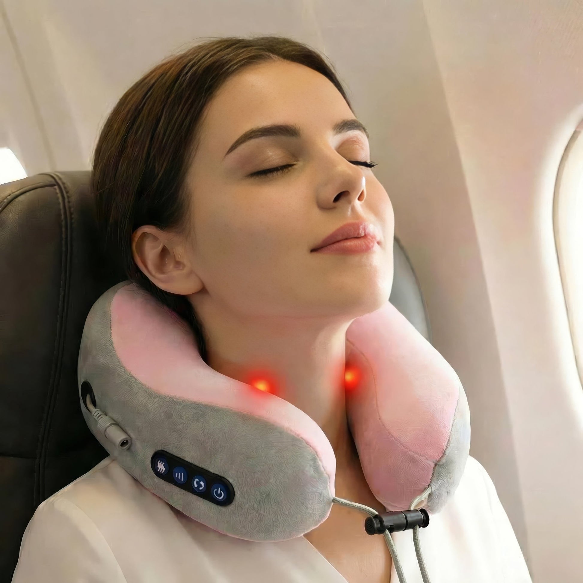 CerviNova™ Heated Shiatsu Neck Massager Pillow – Electric 3D Cervical Pain Relief with Heat & Vibration - NitorNova