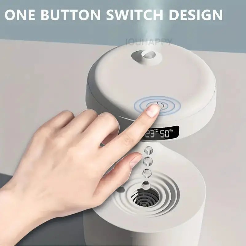 Transform Your Space with the USB - Powered Anti - Gravity Humidifier Featuring Clock & Night Light – Perfect for Enhancing Air Quality and Mood! - NitorNova